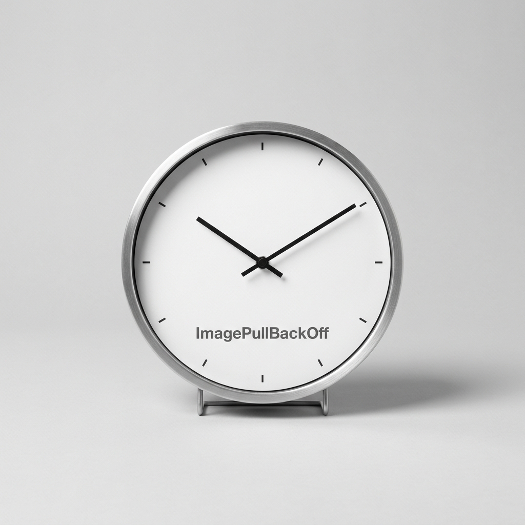 ImagePullBackOff Clock — Time is an illusion.