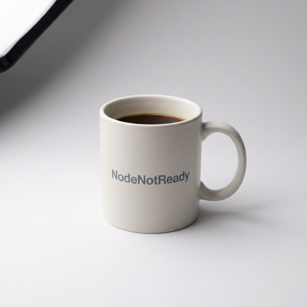NodeNotReady Mug — Scheduling your morning.