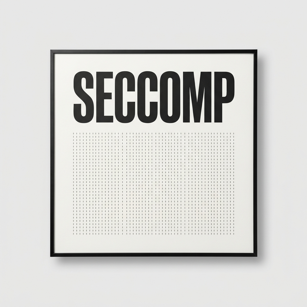 Seccomp Profile Print — A syscall allowlist you can frame.